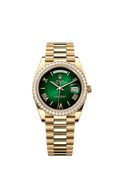 Rolex Day-Date 40 Yellow Gold - Green / President — Ref. 228348RBR