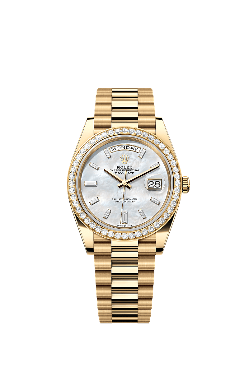 Rolex - Day-Date 40 Yellow Gold - Diamond / MOP - Baguette — Ref. 228348RBR