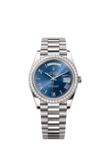 Rolex - Day-Date 40 White Gold / Diamond / Blue Roman — Ref. 228349RBR