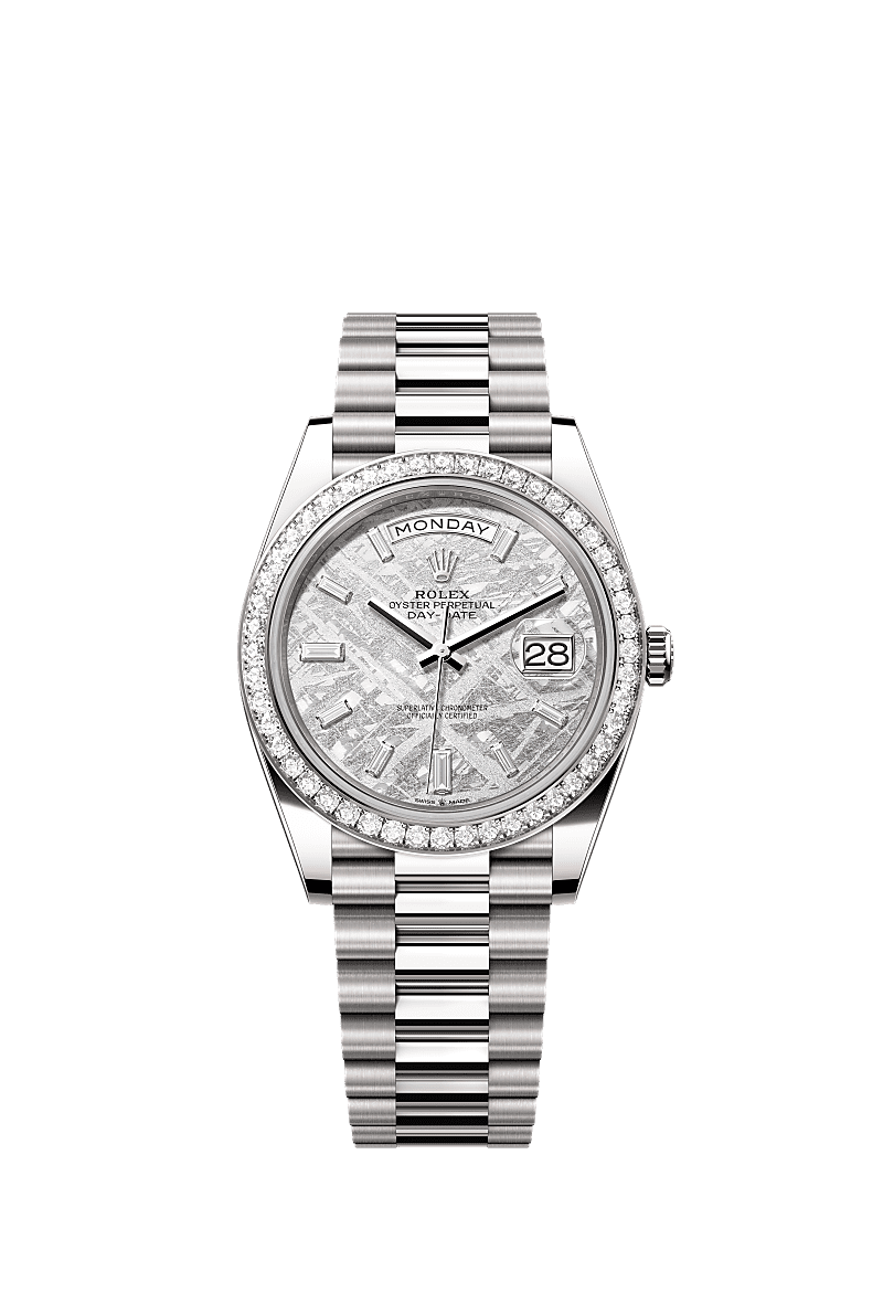 Rolex - Day-Date 40 White Gold / Meteorite / Diamond — Ref. 228349RBR
