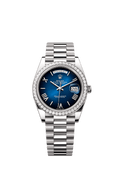 Rolex - Day-Date 40 White Gold - Diamond / Blue Ombr̩ — Ref. 228349RBR