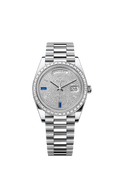 Rolex - Day-Date 40 Platinum Baguette / Paved Baguette — Ref. 228396TBR