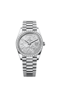 Rolex - Day-Date 40 Platinum Baguette / Meteorite Baguette — Ref. 228396TBR