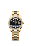 Rolex Day-Date 40 Yellow Gold - Diamond / Onyx — Ref. 228398TBR