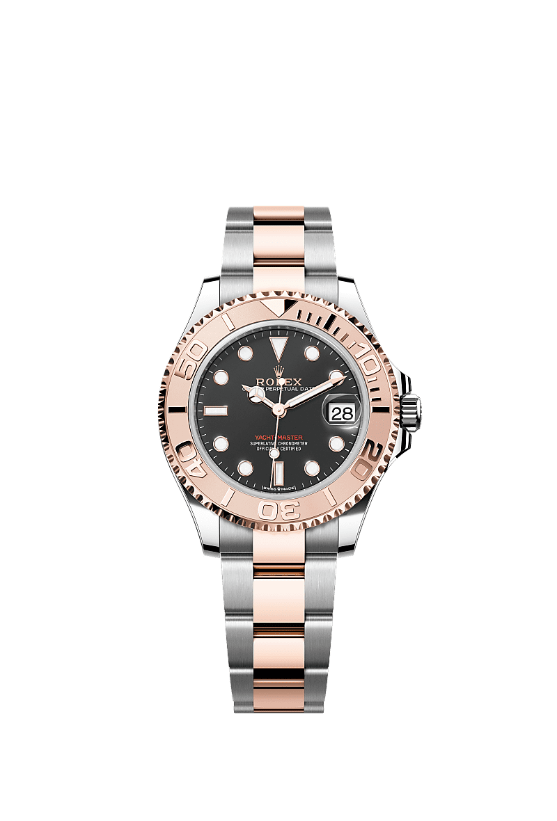Rolex Yacht-Master 37 Rolesor Everose / Black — Ref. 268621