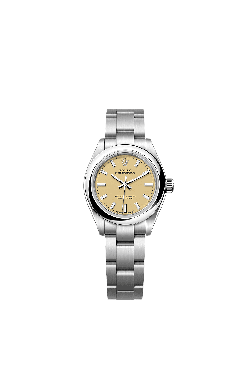 Rolex - Oyster Perpetual 28 Stainless Steel / Beige — Ref. 276200
