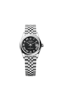 Rolex Datejust 31 Stainless Steel / Jubilee / Black - Roman — Ref. 278240