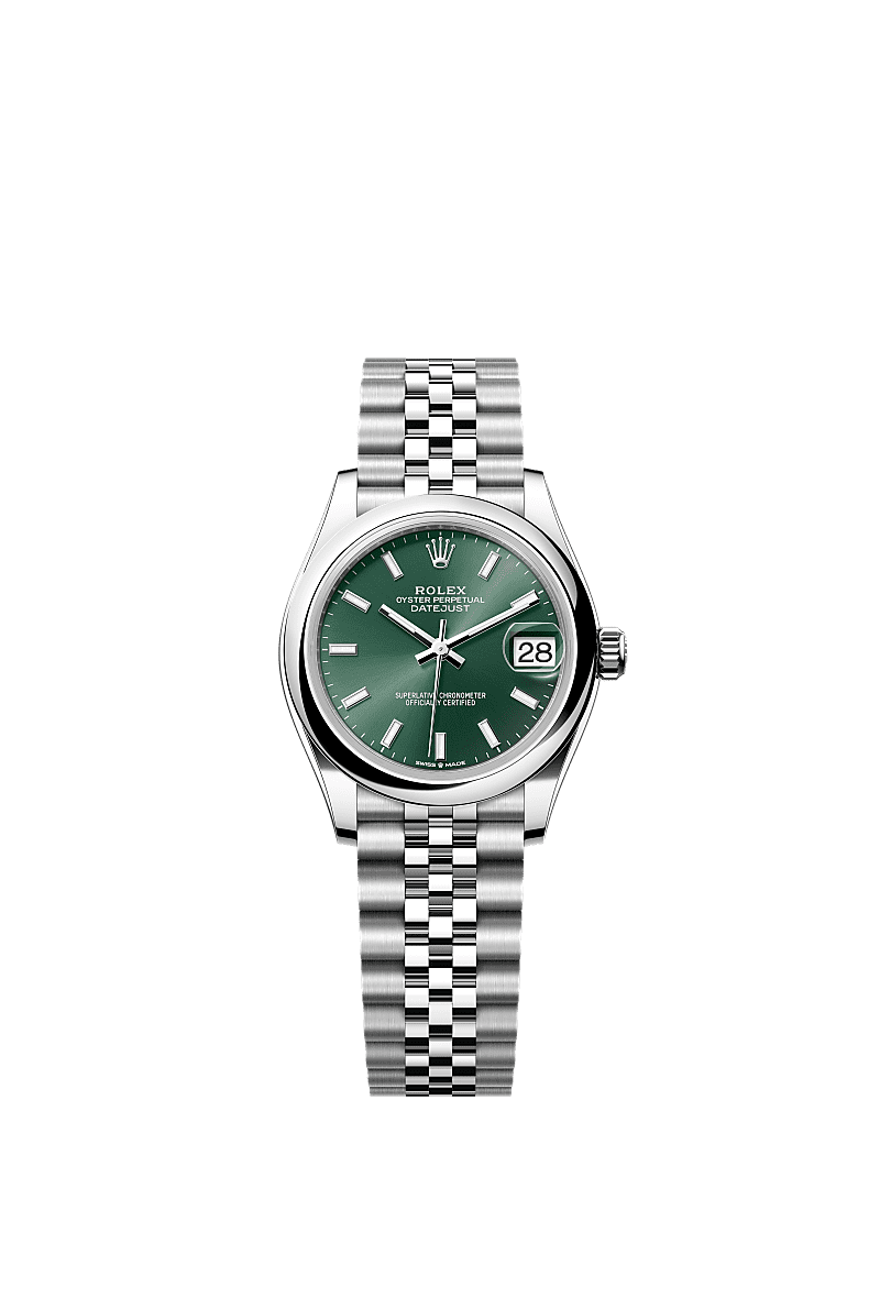 Rolex Datejust 31 Stainless Steel / Jubilee / Green — Ref. 278240
