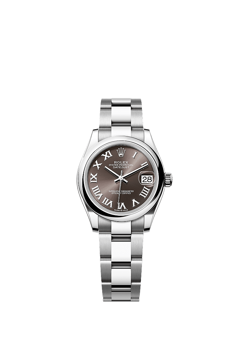 Rolex Datejust 31 Stainless Steel / Oyster / Grey - Roman — Ref. 278240