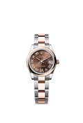 Rolex Datejust 31 Stainless Steel/ Rose Gold / Domed / Chocolate - Roman / Oyster — Ref. 278241