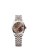 Rolex Datejust 31 Stainless Steel/ Rose Gold / Domed / Chocolate - Roman / Jubilee — Ref. 278241
