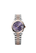 Rolex Datejust 31 Stainless Steel/ Rose Gold / Domed / Aubergine - Roman / Jubilee — Ref. 278241