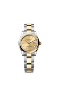 Rolex Datejust 31 Stainless Steel / Yellow Gold / Domed / Champagne / Oyster — Ref. 278243