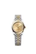 Rolex Datejust 31 Stainless Steel / Yellow Gold / Domed / Champagne / Jubilee — Ref. 278243