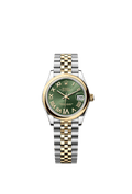 Rolex Datejust 31 Stainless Steel/ Yellow Gold / Domed / Olive - Roman / Jubilee — Ref. 278243