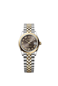 Rolex Datejust 31 Stainless Steel/ Yellow Gold / Domed / Grey - Roman / Jubilee — Ref. 278243