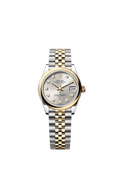 Rolex Datejust 31 Stainless Steel/ Yellow Gold / Domed / Silver - Diamond / Jubilee — Ref. 278243