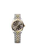 Rolex Datejust 31 Stainless Steel/ Yellow Gold / Domed / Grey - Diamond / Jubilee — Ref. 278243