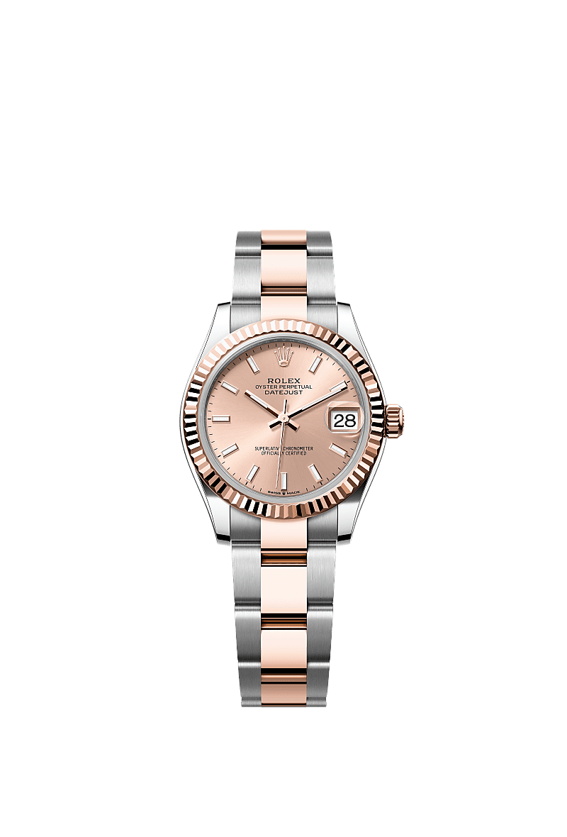Rolex Datejust 31 Stainless Steel/ Rose Gold / Fluted / Rose / Oyster — Ref. 278271