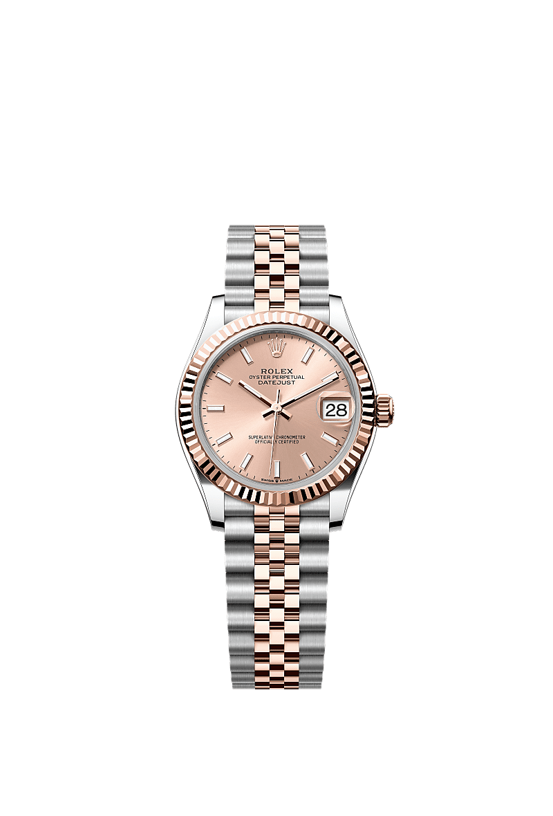 Rolex Datejust 31 Stainless Steel/ Rose Gold / Fluted / Rose / Jubilee — Ref. 278271