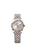 Rolex Datejust 31 Stainless Steel/ Rose Gold / Fluted / Silver - Diamond / Jubilee — Ref. 278271