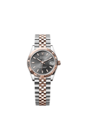 Rolex Datejust 31 Stainless Steel/ Rose Gold / Fluted / Grey / Jubilee — Ref. 278271