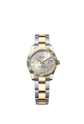 Rolex Datejust 31 Stainless Steel / Yellow Gold / Fluted / Silver - Roman / Oyster — Ref. 278273