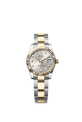 Rolex Datejust 31 Stainless Steel / Yellow Gold / Fluted / Silver - Diamond / Oyster — Ref. 278273