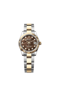 Rolex Datejust 31 Stainless Steel / Yellow Gold / Fluted / Black MOP / Oyster — Ref. 278273