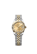 Rolex Datejust 31 Stainless Steel / Yellow Gold / Fluted / Champagne - Diamond / Jubilee — Ref. 278273
