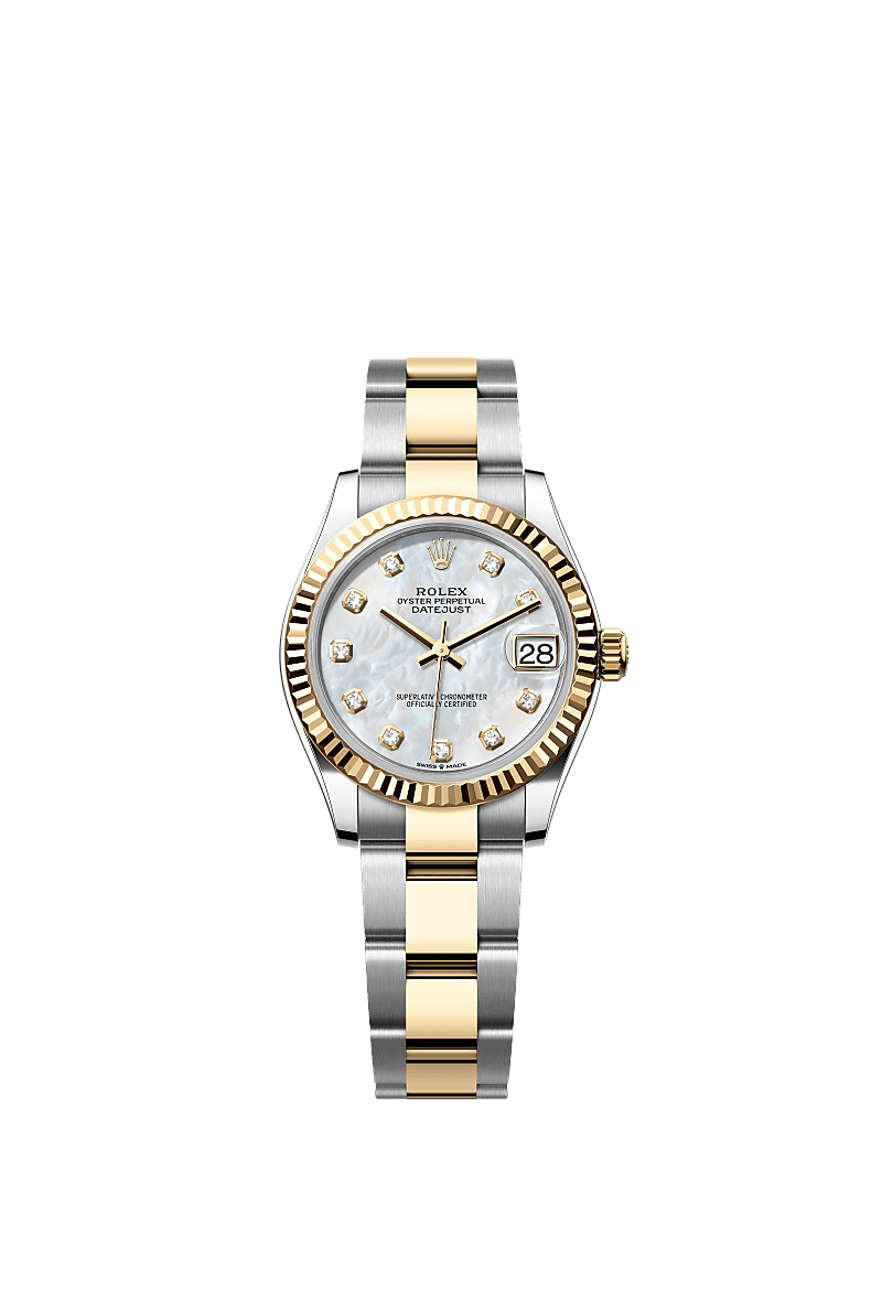 Rolex Datejust 31 Stainless Steel / Yellow Gold / Fluted / Oyster — Ref. 278273