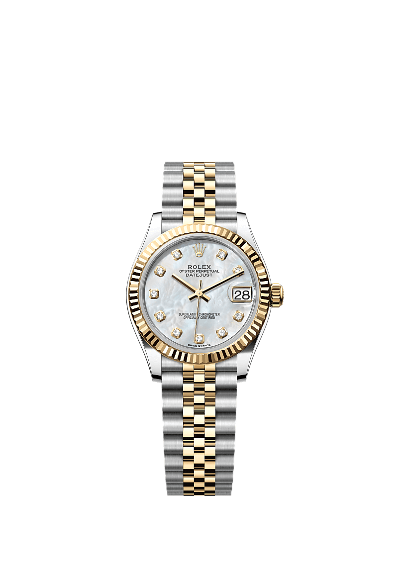 Rolex Datejust 31 Stainless Steel / Yellow Gold / Fluted / Jubilee — Ref. 278273