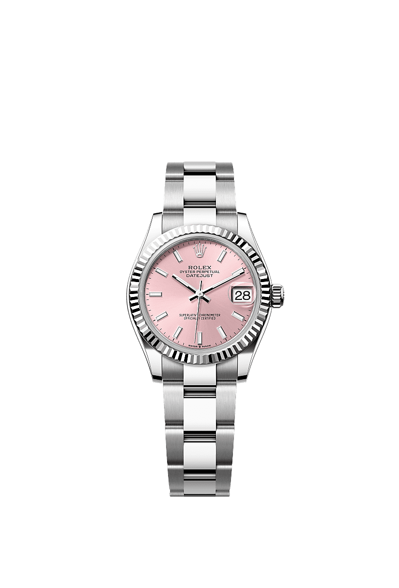 Rolex Datejust 31 Stainless Steel Fluted / Oyster / Pink — Ref. 278274