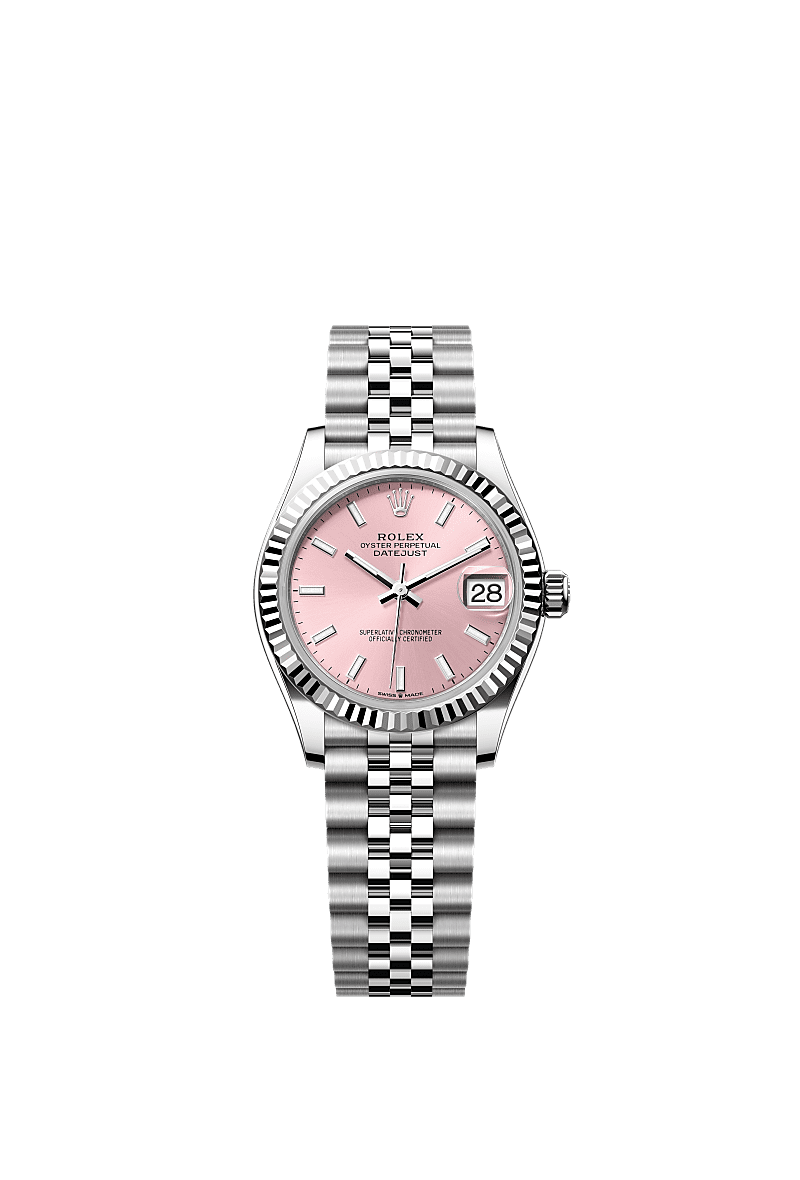 Rolex Datejust 31 Stainless Steel Fluted / Jubilee / Pink — Ref. 278274