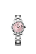 Rolex Datejust 31 Stainless Steel Fluted / Oyster / Pink - Roman — Ref. 278274