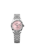 Rolex Datejust 31 Stainless Steel Fluted / Jubilee / Pink - Roman — Ref. 278274