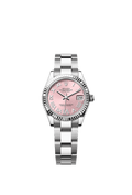 Rolex Datejust 31 Stainless Steel Fluted / Oyster / Pink - Roman — Ref. 278274