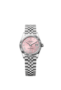 Rolex Datejust 31 Stainless Steel Fluted / Jubilee / Pink - Roman — Ref. 278274