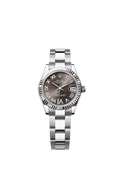 Rolex Datejust 31 Stainless Steel Fluted / Oyster / Grey - Roman — Ref. 278274