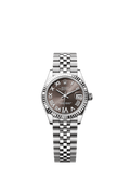 Rolex Datejust 31 Stainless Steel Fluted / Jubilee / Grey - Roman — Ref. 278274