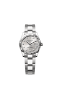 Rolex Datejust 31 Stainless Steel Fluted / Oyster / Silver - Diamond — Ref. 278274