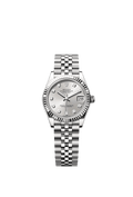 Rolex Datejust 31 Stainless Steel Fluted / Jubilee / Silver - Diamond — Ref. 278274