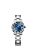 Rolex Datejust 31 Stainless Steel / Fluted / Blue - Roman / Oyster — Ref. 278274