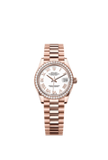 Rolex - Datejust 31 Rose Gold / Diamond / White - Roman / President — Ref. 278285RBR