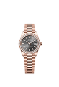 Rolex - Datejust 31 Rose Gold / Diamond / Grey / President — Ref. 278285RBR