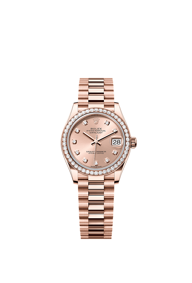 Rolex - Datejust 31 Rose Gold / Diamond / Rose - Diamond / President — Ref. 278285RBR