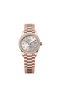 Rolex - Datejust 31 Rose Gold / Diamond / Silver - Diamond / President — Ref. 278285RBR