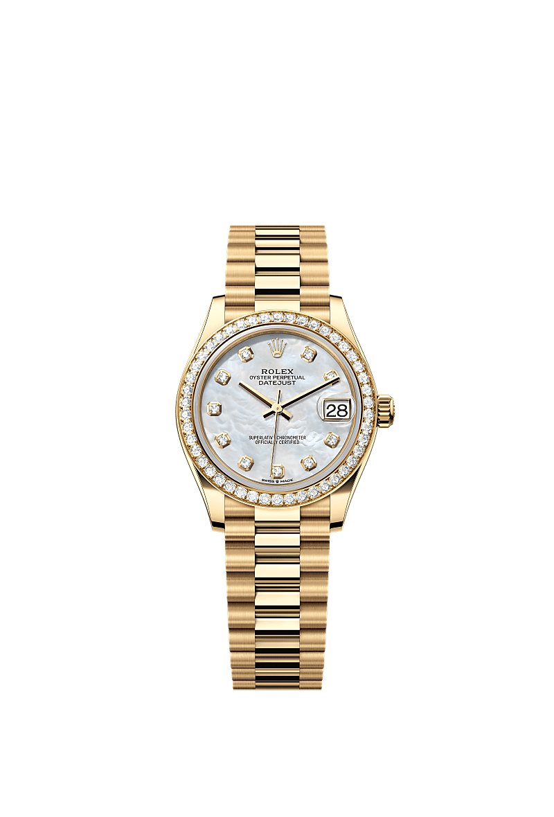 Rolex - Datejust 31 Yellow Gold / Diamond / President — Ref. 278288RBR