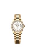 Rolex - Datejust 31 Yellow Gold - Diamond / White - Roman / President — Ref. 278288RBR