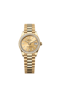Rolex - Datejust 31 Yellow Gold / Diamond / Champagne / President — Ref. 278288RBR